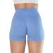 AUROLA Seamless Scrunch Workout Shorts for Women - Small Camo-Serenity Blue | Gym, Yoga, Running Active Short - Buy Online on GoSupps.com