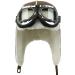 ililily Aviator Winter Hat with Fur Ear Flaps and Pilot Goggles - Medium Light Brown/White - Buy Online on GoSupps.com
