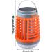 Buggs Zapper Outdoor LED UV Light Mosquitoes Zapper for Outdoor Indoor Waterproof Mosquitoes Killers Portable Solar and USB Charging Buggs Zapper for Home Camping Use - Buy Online on GoSupps.com