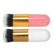 Verdant Touch Portable Makeup Brush Facial Foundation Makeup Brush Portable Chubby Face Brush Artificial Fiber Soft and Skin-Friendly Pink Gold/White Gold