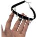 Oralgos Black Choker Necklace | Gothic Detail & Tassel | Stylish Halloween Party Accessory for Girls | Alloy & Metal Fashion - Buy Online on GoSupps.com