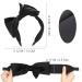 WantGor Women's Big Bow Headband in Black - Knotted Wide Turban Hair Hoop for Stylish Hair Accessories - Buy Online on GoSupps.com