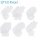 Pllieay 60-Piece Mesh Plastic Canvas Kit with 6 Shapes, 3 Clear Canvas, Yarn, and Tools for Embroidery, Craft Projects - Buy Online on GoSupps.com