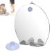 Fogless Shower Mirror for Shaving with Powerful Suction and Hook - Bathroom Accessories - Buy Online on GoSupps.com