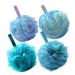 GEOOT Bath Shower Loofah Sponge Exfoliating Body Scrubber 75g Set of 4 Flower-Colored sponges(Big and Thick)