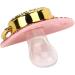 Personalized Bling Baby Pacifier - Silicone Rhinestone Pacifier with Clip for Newborns (Letter A) | Focket - Buy Online on GoSupps.com