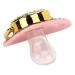 Gold Baby Pacifier Set with Rhinestones - Lightweight Pacifier for 6-18 Months (Letter A) - Perfect for Home Use - Buy Online on GoSupps.com