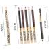 WOONEKY 6 Pcs Eyebrow Pencils Makeup Eyeliner Eyebrow Makeup Pencil Highlighter Pencil Eye Brow Brown - Buy Online on GoSupps.com