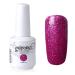 Vishine Soak-off Gel Polish Lacquer Nail Art UV LED Manicure Varnish 15ml Glitter Mediumvioletred (360) #360
