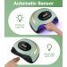 Zawaer LED UV Nail Lamp - Professional Fast Dry Gel Nail Dryer with 4 Timers LCD Display & Car Sensor - Perfect for Home & Salon Manicures - Buy Online on GoSupps.com