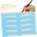 DOITOOL 8 Pairs Tools Card Eyebrow Makeup Tool Eyebrow Practice Skin Material Eyebrow Trimming - Buy Online on GoSupps.com
