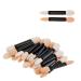 30pcs Sponge Eyeshadow Applicator Disposable Eyeshadow Brush Eyeshadow Sponge Brush Eye Makeup Applicator Dual Sided Oval Sponge Applicator for Eyeliner Eye Makeup Arts Crafts Diy Nail Art Beauty Tool