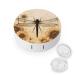 Contact Lens Case Dragonfly on Sunflower Print Plastic Contact Lens Case contact Lens Care Box ontact Lens Travel Box