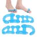 Toe Separator & Bunion Corrector - Portable Night Use Spacer for Overlapping Toes - Blue | Shipping Worldwide - Buy Online on GoSupps.com