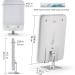 Large Light Therapy lamp Bright White 10000 lux 12 in High Illumination Wake-up Light Alarm Multiple Sets of White Noise - Buy Online on GoSupps.com