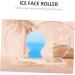 Buy Silicone Ice Roller Tray for Face - Facial Massager & Skin Therapy Tool | Ice Cube Holder 9.5x7.2cm - Blue - Buy Online on GoSupps.com