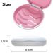 Premium Denture Box & Aligners Storage - Dnom Dose Clip Box Prosthetic Containers in White & Rose Red - Buy Online on GoSupps.com