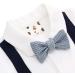 Famuka Baby Boy Formal Wedding Suit 6 Months Blue | Gentleman Tuxedo Outfit with Bows | 2 PCS Set - Buy Online on GoSupps.com