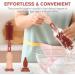 Vicloon 3 in 1 Baby Bottle Brush Set - Silicone Teat Cleaner & Straw Cleaner - Red - Buy Online on GoSupps.com