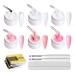 GZSYY Set of 6 builder gels for gel nails - UV builder gel - For nail extensions