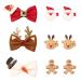 9 Pcs Christmas Hair Clips for Kids Toddler Girls Reindeer Antler Santa Claus Bows Barrettes Gingerbread Man Sequined Hairpin Snowman Cute Hair Accessories for Women Toddlers Birthday Gifts