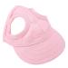 Tnfeeon pet baseball cap dog cat outdoor sunbonnet with ear holes adjustable stripes summer pet parent-child hat (m-rosa) m pink