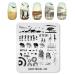 KADS Nail Art Stamping Plates Set Image Template Stencils Elephant Giraffe Lion Pattern with Stamping Plates Holder Case Organizer (TR009)