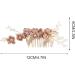 Garneck Rhinestone Wedding Hair Pins - 3Pcs Bridal Hair Clips for Women - Pink Floral Hair Accessories - Buy Online on GoSupps.com