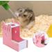 xihan123 Hamster Bowl Plastic Rabbit Food Bowls Durable Resuable Rabbit Hay Feeder For Allow To Keep The Cage Area Clean Help Reduce Hay Waste set-pink - Buy Online on GoSupps.com