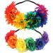 Gay Pride Headband Rainbow Flower Headband Rose Flower Headpiece Pride Hair Accessories for Pride Party Style 2 Headbands colorful 2 - Buy Online on GoSupps.com