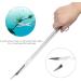 Liveek Aquarium Aquascape Tools Kit - 4in1 Stainless Steel Anti-Rust Set for Aquatic Plant Maintenance - Tweezer, Scissors, Spatula - Aquarium Tank Cleaning Tool - 15in Silver - Buy Online on GoSupps.com