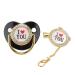 Bling Baby Pacifier Set - Non-Toxic & Healthy | 'I Love You' Design - Perfect for Parties | Stylish Loss-Prevention Features - Buy Online on GoSupps.com