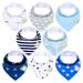 KeaBabies Bandana Bibs 0-36 Months Adventurer 8 Pack