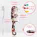 LADYAMZ Large Wide Tooth Hair Comb - Tortoise Shell Round Tooth Comb for Straight/Curly Hair - Easy Detangling Wet/Dry - Anti-Static - Multi-Colored - Buy Online on GoSupps.com