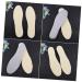 FOMIYES 1 Pair Cotton Insoles Washable Summer Insole Elevator Wood Massage Tools Heels Lift Inserts Height Increase Insole Lifts Shoe Inserts Heightening Insole Breathable Men and Women Beige Size 3