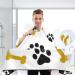 Waterproof Barber Cape - Cat's Paw & Cheetah Haircut Bib for Men & Women | Unisex Hair Cutting Cape - Buy Online on GoSupps.com