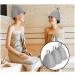 Buy Saunahut Filz Sauna Set - 3 Piece Gray Wool Felt Caps for Men & Women | Portable Heat-Resistant Sauna Hats - Buy Online on GoSupps.com
