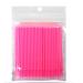 Micro Applicators Brushes 200pcs Fadvan Micro Brushes Disposable Applicator Eyelash Brushes Swabs for Eyelashes Extensions Pink Purple Yellow Blue Mascara Make Up Eyelash Brush (Pink) 200 Pink