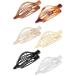 Flat Hair Claw | Vintage French Design Alligator Hair Clip | Retro No Slip Grip Hair Claw Clips Ultra Light Oval Barrette Jaw Clips Hair Accessories for Women Girls Transparent color - Buy Online on GoSupps.com