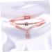 Healeved 2pcs Gemstone Bracelet Crystal Bracelets Open Star Pendant Bracelet Cuff Bracelet Star Bangle Gold Bangle Bracelet Jeweled Bangle Bracelet Women's Bracelets Diamond Miss Jewelry Rose Goldx2pcs 19.5*1.2cmx2pcs - Buy Online on GoSupps.com