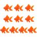 Balacoo 10 Pcs Realistic Artificial Goldfish - Floating Tropical Fish Decor for Aquariums | Mini Animal Toys - Buy Online on GoSupps.com