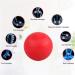 Wovte Silicone Massage Lacrosse Ball for Sore Muscles - Deep Tissue Relief for Shoulders, Neck, Back, and Feet - Trigger Point Therapy for Muscle Knots - Ideal for Yoga and Myofascial Release - Red - Buy Online on GoSupps.com