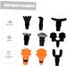 Beaupretty 3 Sets of 9 Massage Heads with Fascia Adapter for Muscle & Fitness Massage Devices | International Shipping Available - Buy Online on GoSupps.com