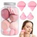14 Makeup Sponge Set Beauty Blenders Foundation Sponges Set Foundation Blending Beauty Sponge Dry And Wet Use Mixing Sponge Beauty Egg Sponge For Women Girlfriend Mother Wife Pink