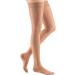 Sheer & Soft Thigh High Compression Stockings for Women - 20-30 mmHg Closed Toe Lace Top Band | Natural Leg Support Hosiery - Buy Online on GoSupps.com