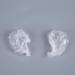 100 Pack Disposable Transparent Earmuffs - Waterproof Ear Covers for Hair Dye & Shower - Clear Ear Protection - Buy Online on GoSupps.com