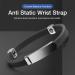 1/2pc Wrist Band - 20g Silicone Wristbands Custom Wrist Bands | Adjustable Hand Wrist Band Anti Static Wrist Strap Band Cordless Band Sports Wristbands Black Colour Hand Wrist band for Boys Adults 2pcs Black - Buy Online on GoSupps.com