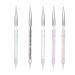 5pcs Nail Art Liner Brush Set - Double Heads Acrylic Dotting Pens for Manicure | Perfect for Nail Salon - Buy Online on GoSupps.com