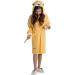Ely Parker Kids Bathrobe - Super Soft Turkish Cotton Hooded Towel for Boys & Girls Lion Yellow Age 13-14 - Buy Online on GoSupps.com