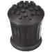 Merriway BH05583 Heavy Duty Rubber Walking Stick Ferrule Protectors Cane Tips Round Shape 22mm (7/8 inch) Black - Pack of 4 Pieces